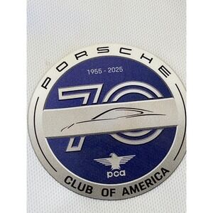Paragon Porsche Club of America 70th Anniversary Polo Shirt Mens Small White PCA